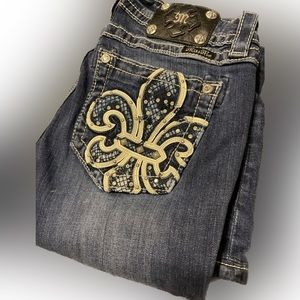 Miss Me Jeans - Embellished Fleur de Lis
